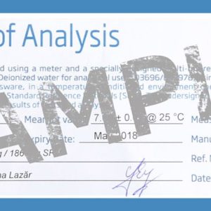 Certificate of Analysis