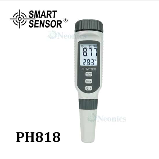 เครื่องวัดค่าความเป็นกรด ด่าง PH Meter รุ่น PH818 แบรนด์ SmartSensor